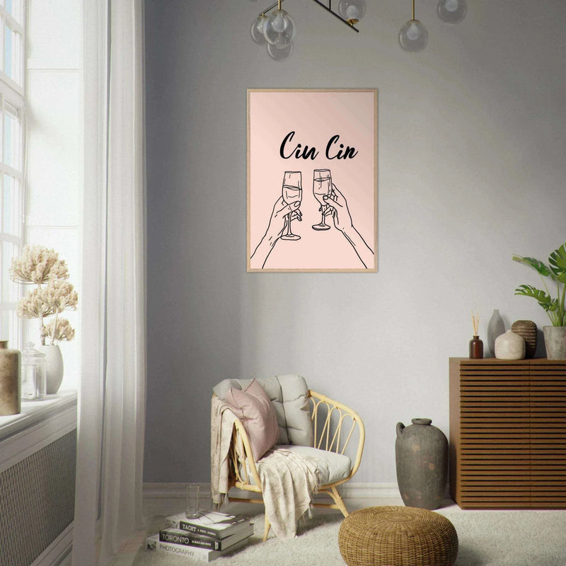 Cin Cin Toast Art Print Wall Art - Vibrantwalls
