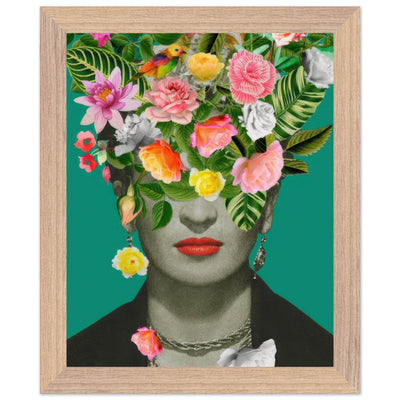 Floral Frida Artwork - Vibrant and Inspiring Home Decor - Vibrantwalls