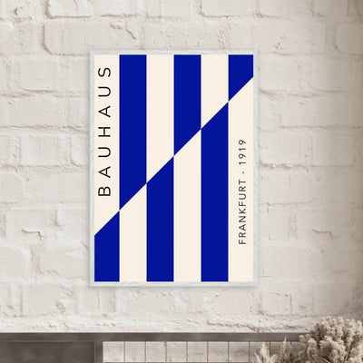 Bauhaus Ausstellung 1923 Blue & Cream - Vibrantwalls