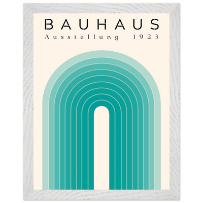 Bauhaus Ausstellung 1923 Teal & Cream - Vibrantwalls