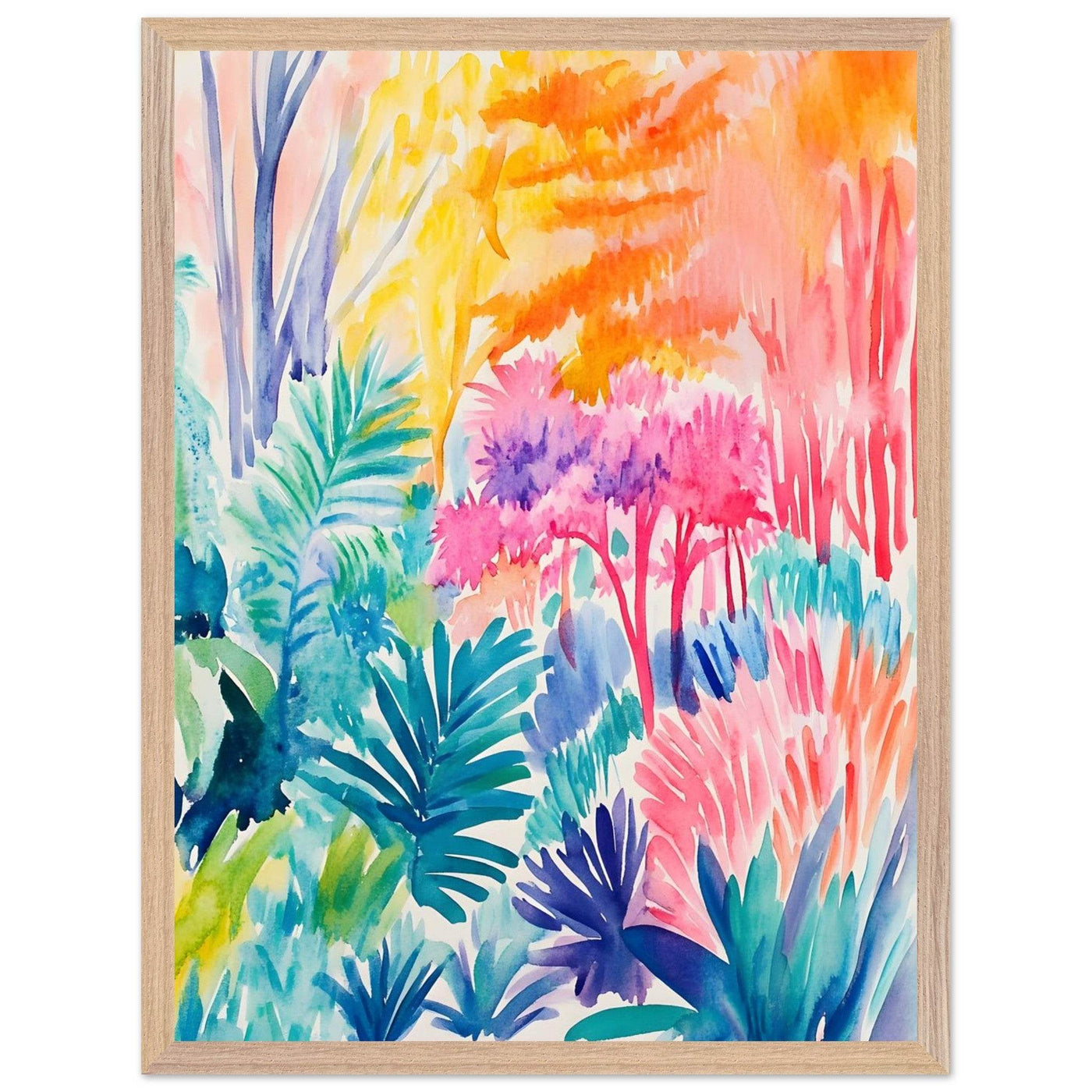 Vibrant Abstract Botanical Matisse Style - Vibrantwalls