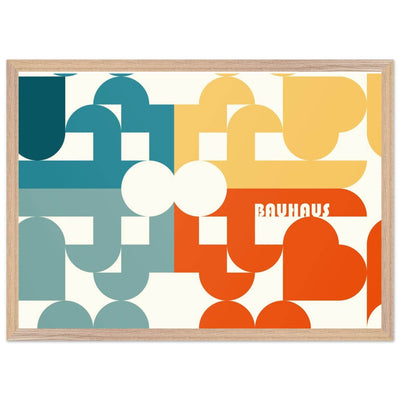 Bauhaus-Style Abstract Geometric Art - Vibrantwalls