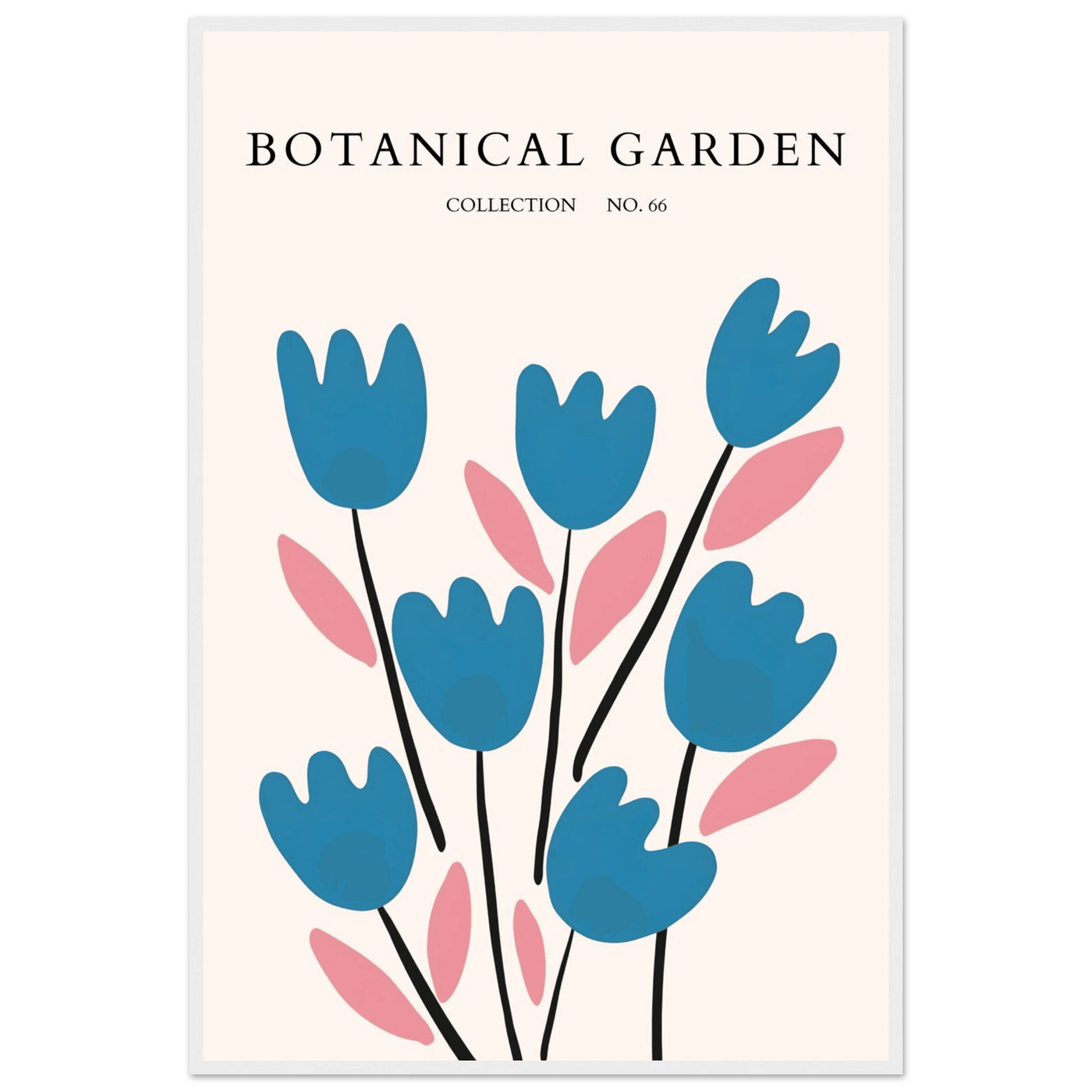 Abstract Botanical Garden Framed Poster – Modern Floral Art Print | Ready-to-Hang in Various Sizes & Frames - Vibrantwalls