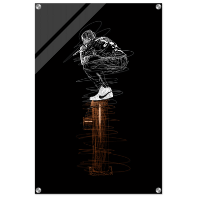 Connor McGregor Scribble Art Acrylic Print – Dynamic, Modern, & High-Impact Wall Decor - Vibrantwalls