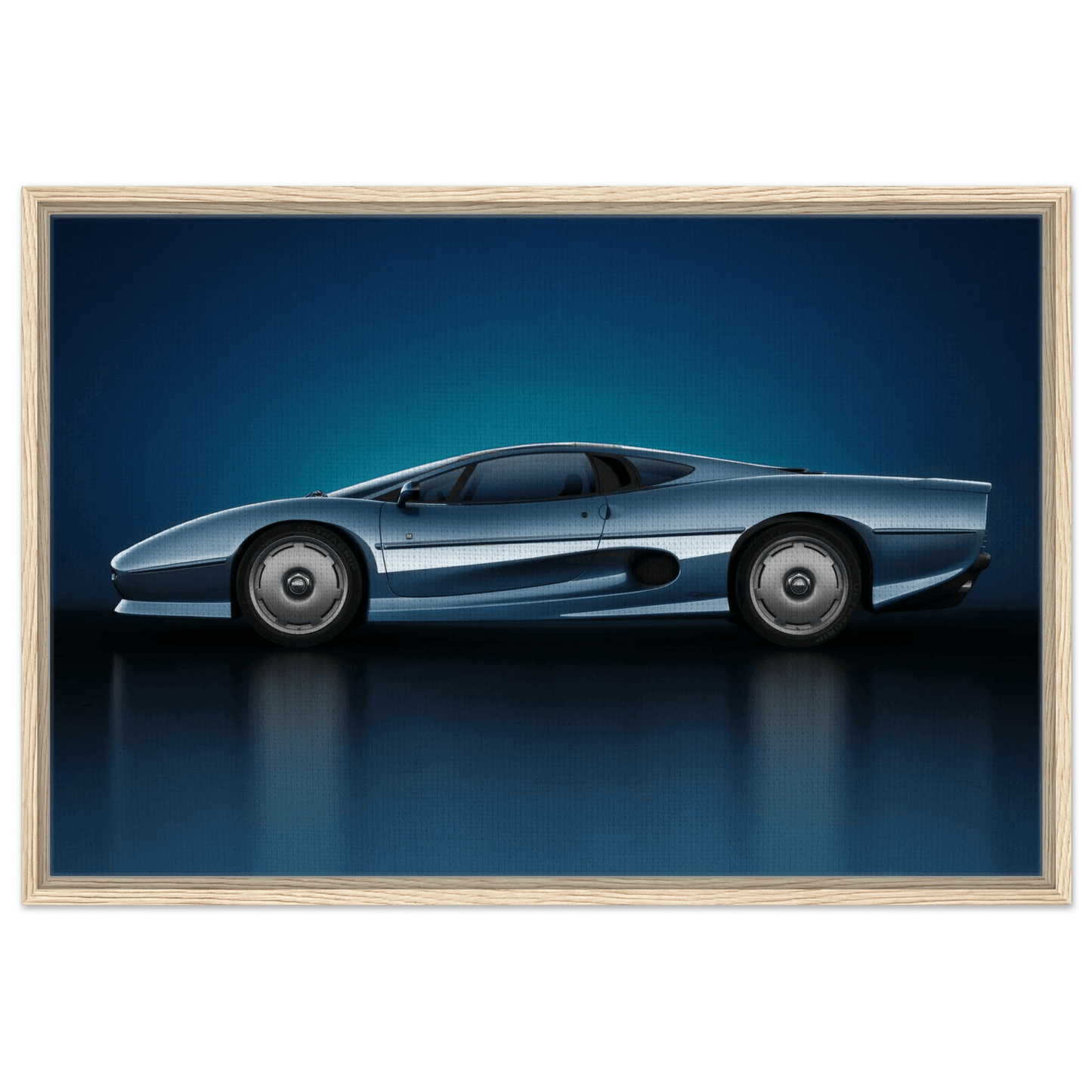 Framed Wall Art for Living Room - Jaguar XJ220 Supercar Canvas - Vibrantwalls