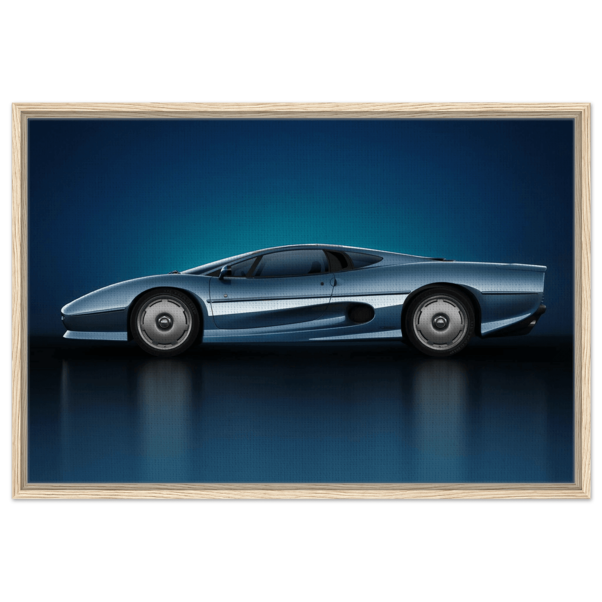 Framed Wall Art for Living Room - Jaguar XJ220 Supercar Canvas - Vibrantwalls