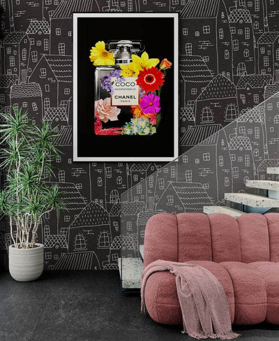Vibrant Coco Mademoiselle Floral Art Print - Premium Framed Wall Decor in Your Choice of Size & Finish - Vibrantwalls