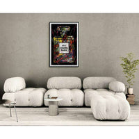 Black Graffiti Chanel Perfume Wall Art - Vibrantwalls