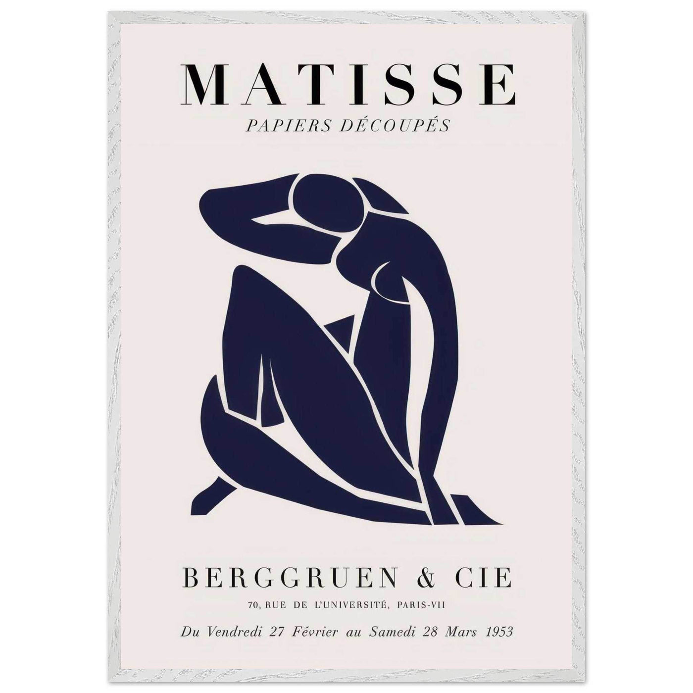 Papiers Découpés Blue Nude II Artwork - Elegant Piece for Your Space - Vibrantwalls
