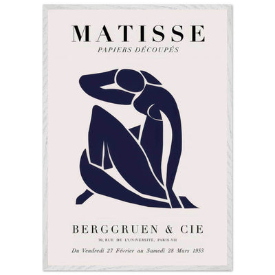 Papiers Découpés Blue Nude II Artwork - Elegant Piece for Your Space - Vibrantwalls