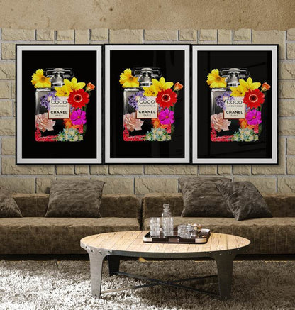 chanel-bottle-wall-art - Vibrantwalls