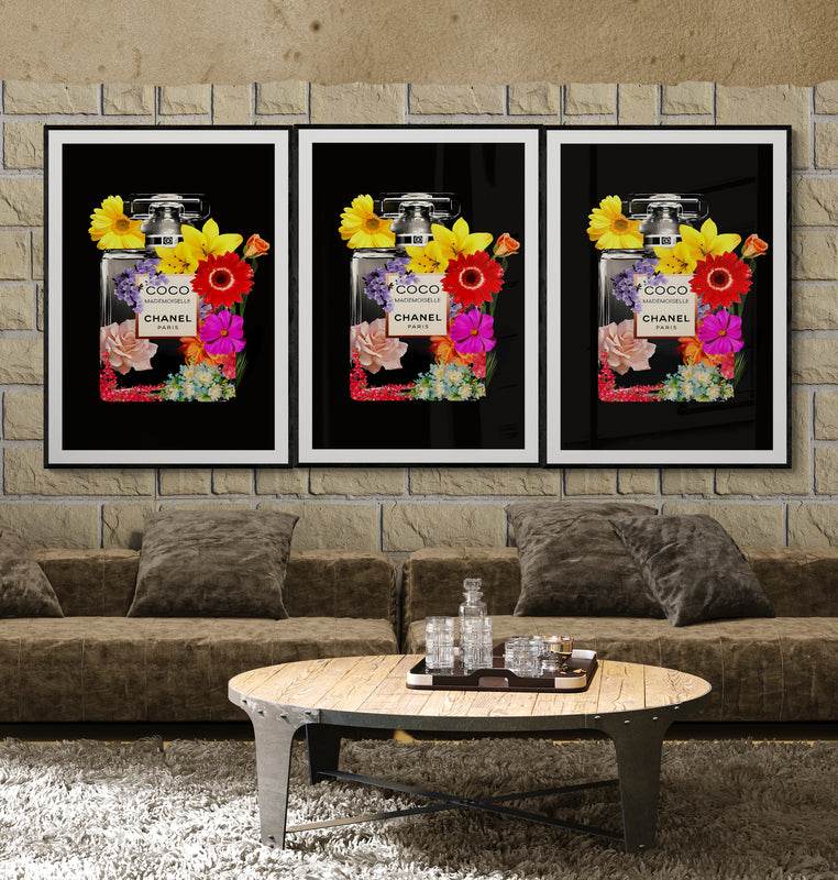 Vibrant Coco Mademoiselle Floral Art Print - Premium Framed Wall Decor in Your Choice of Size & Finish - Vibrantwalls
