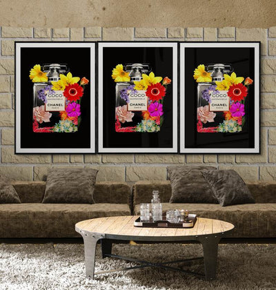 Vibrant Coco Mademoiselle Floral Art Print - Premium Framed Wall Decor in Your Choice of Size & Finish - Vibrantwalls