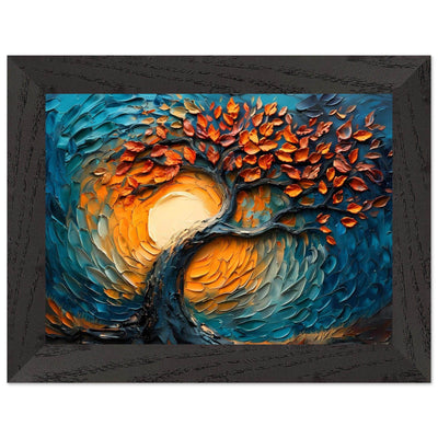 Palette Knife Tree of Life Framed - Vibrantwalls