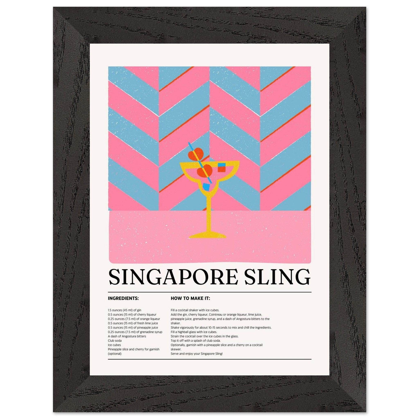 Singapore Sling Cocktail Recipe - Vibrantwalls