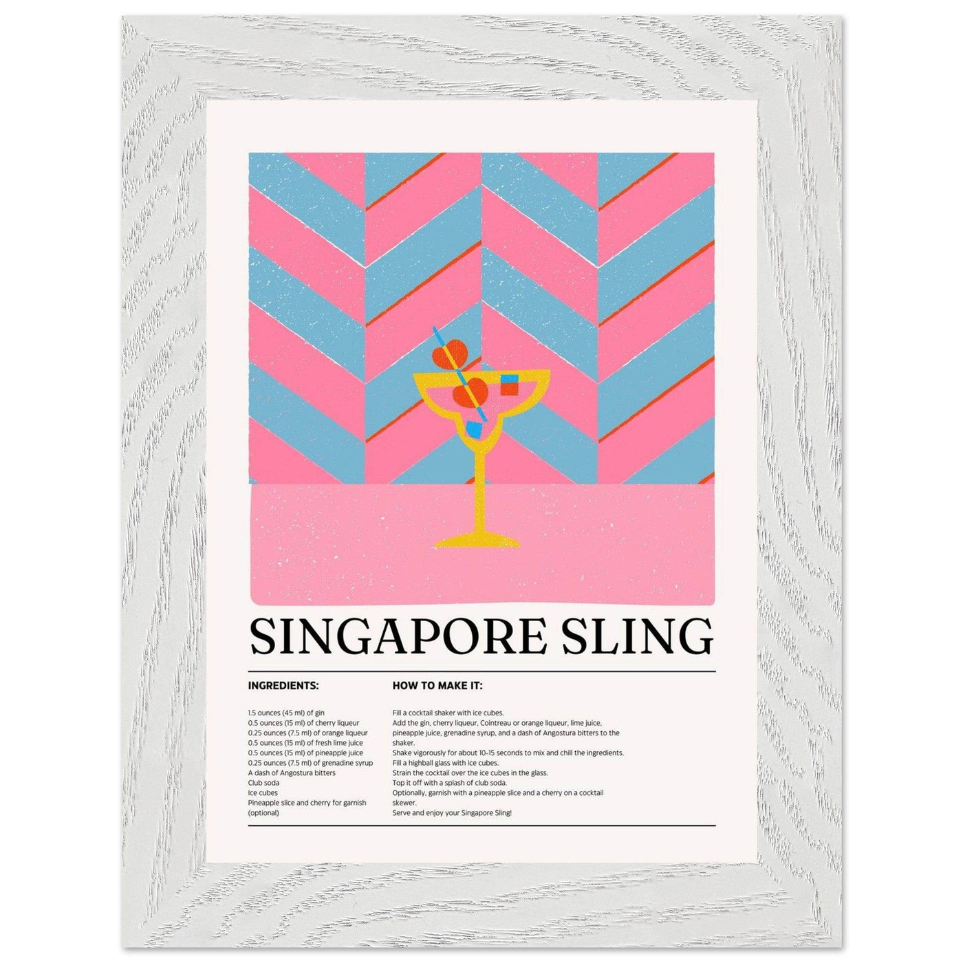 Singapore Sling Cocktail Recipe - Vibrantwalls
