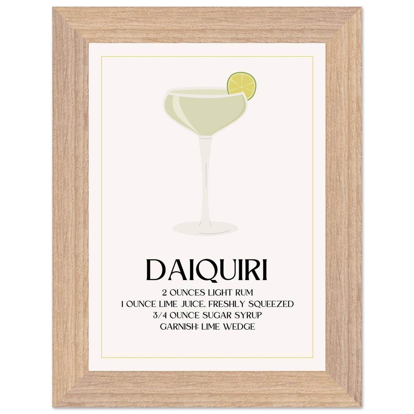 Classic Daiquiri Cocktail Recipe - Vibrantwalls
