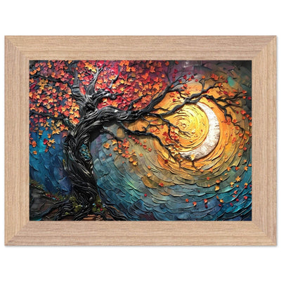 Impasto Style Autumn Tree of Life Poster - Vibrantwalls