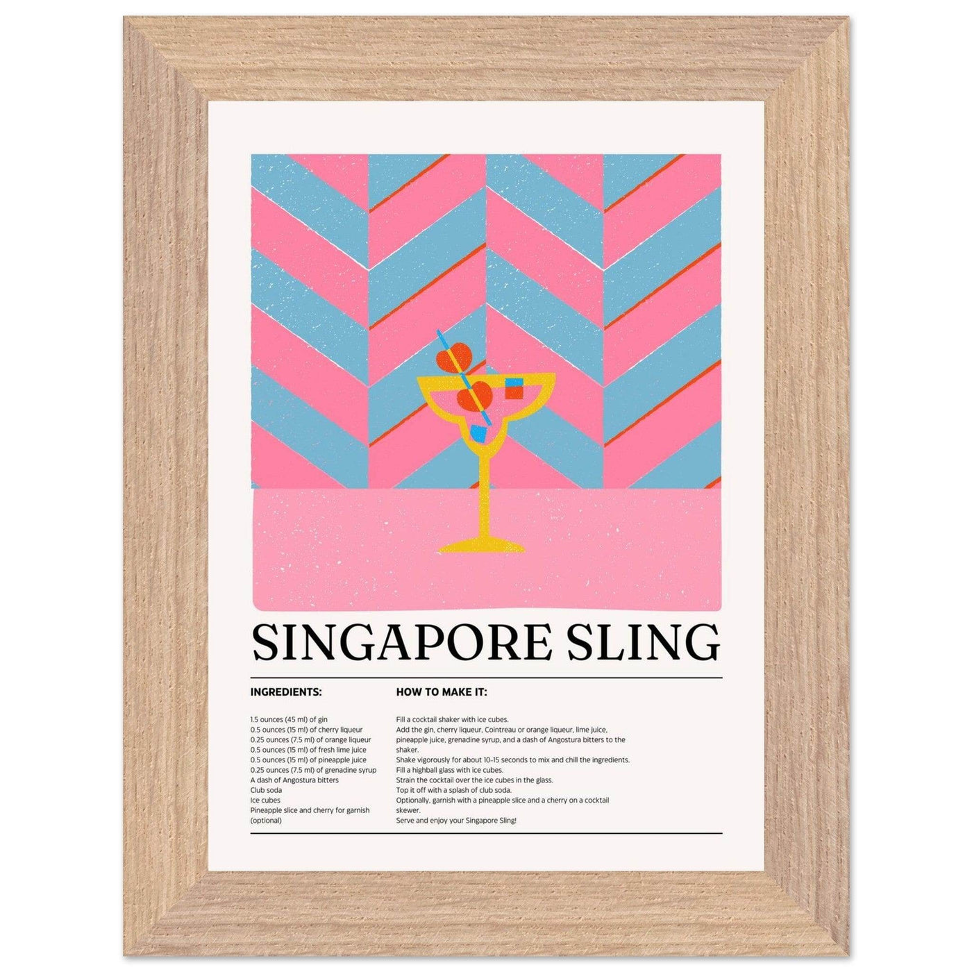 Singapore Sling Cocktail Recipe - Vibrantwalls