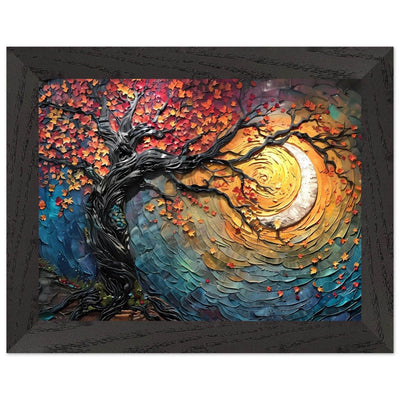 Impasto Style Autumn Tree of Life Poster - Vibrantwalls