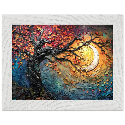 Impasto Style Autumn Tree of Life Poster - Vibrantwalls
