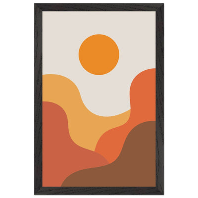 Abstract Desert Sunset Warm Earth Tones - Vibrantwalls