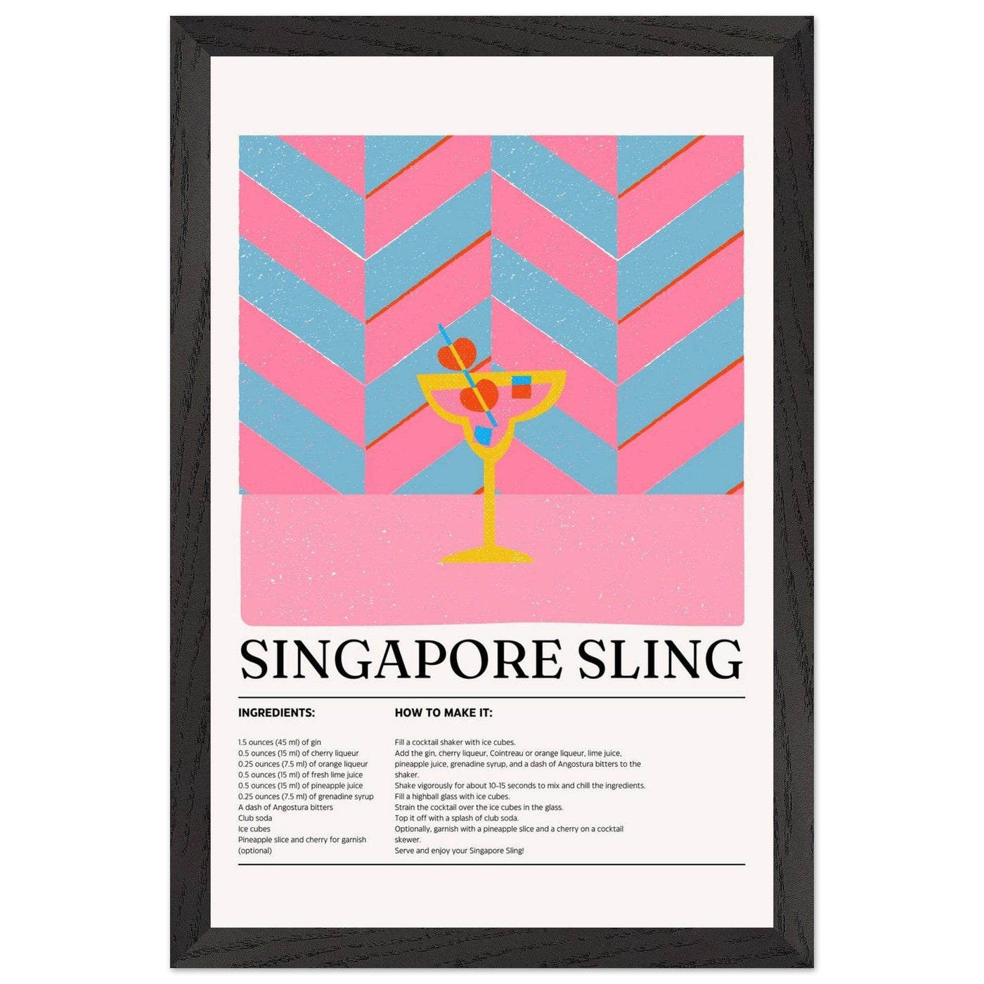 Singapore Sling Cocktail Recipe - Vibrantwalls