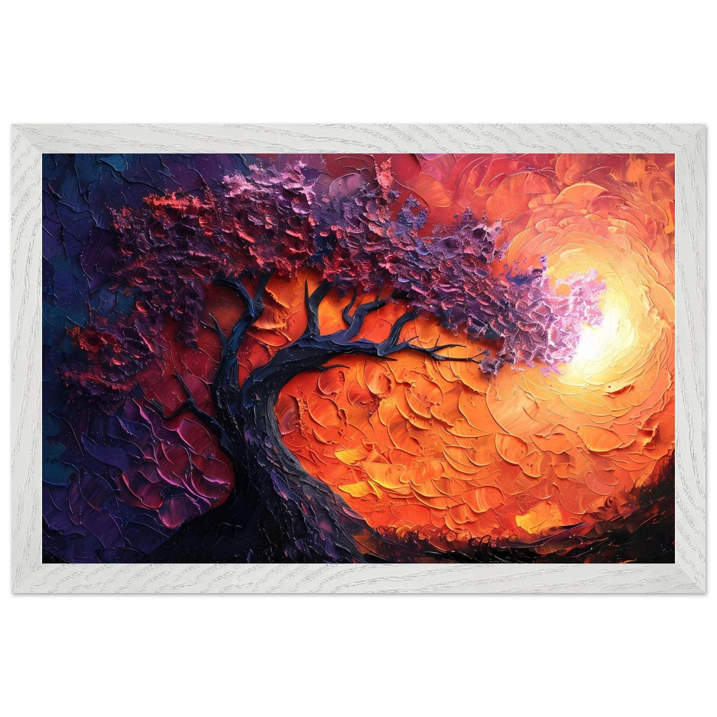 Sunset Hues Vibrant Tree of Life - Vibrantwalls