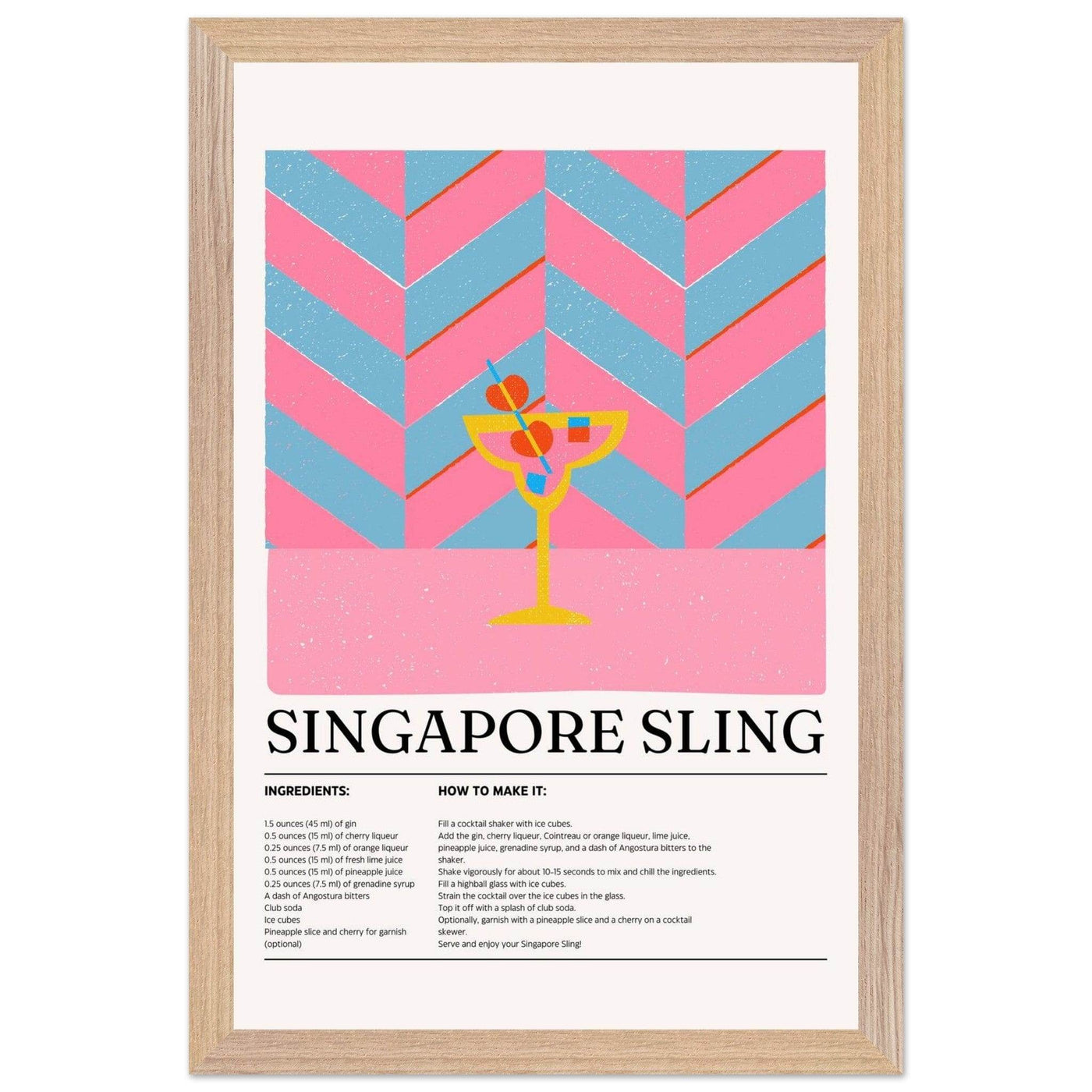 Singapore Sling Cocktail Recipe - Vibrantwalls