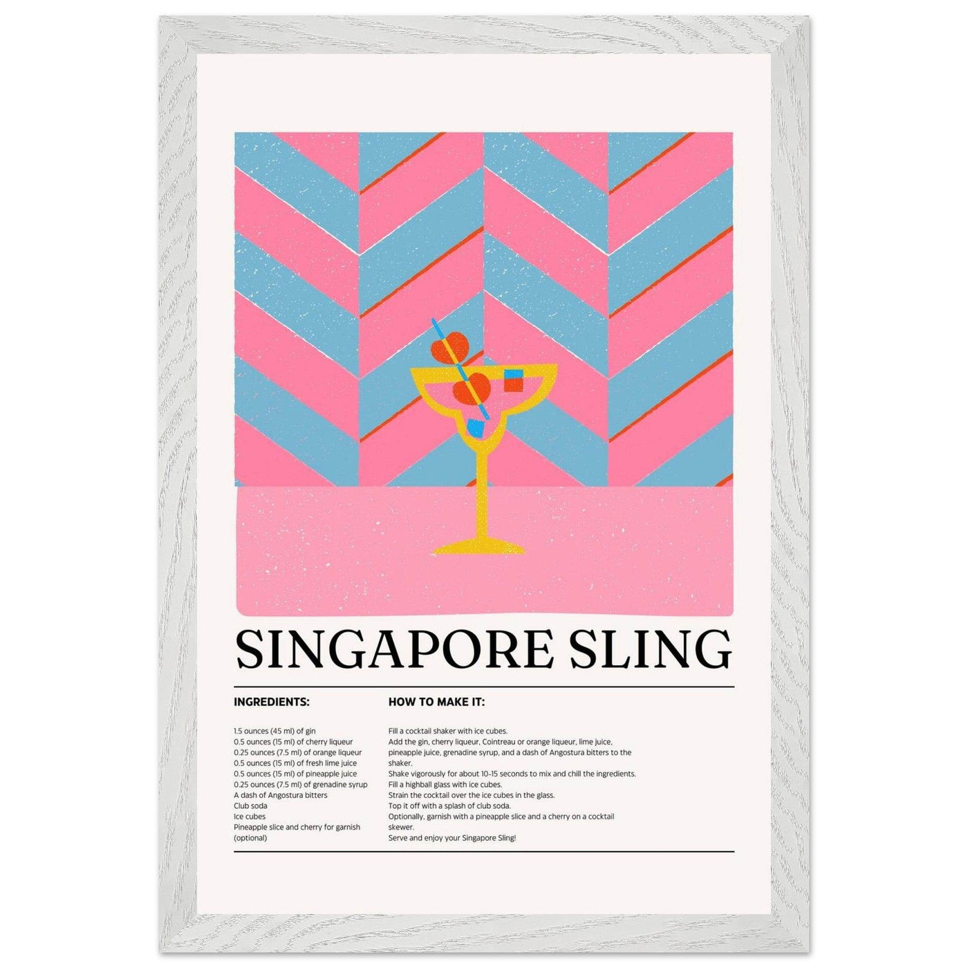 Singapore Sling Cocktail Recipe - Vibrantwalls