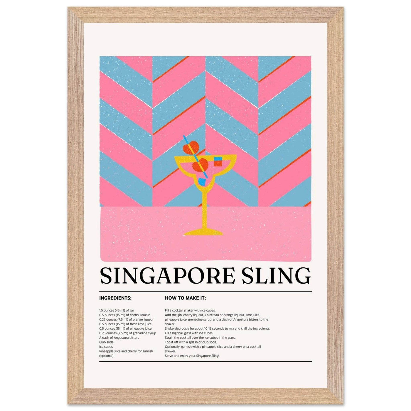 Singapore Sling Cocktail Recipe - Vibrantwalls