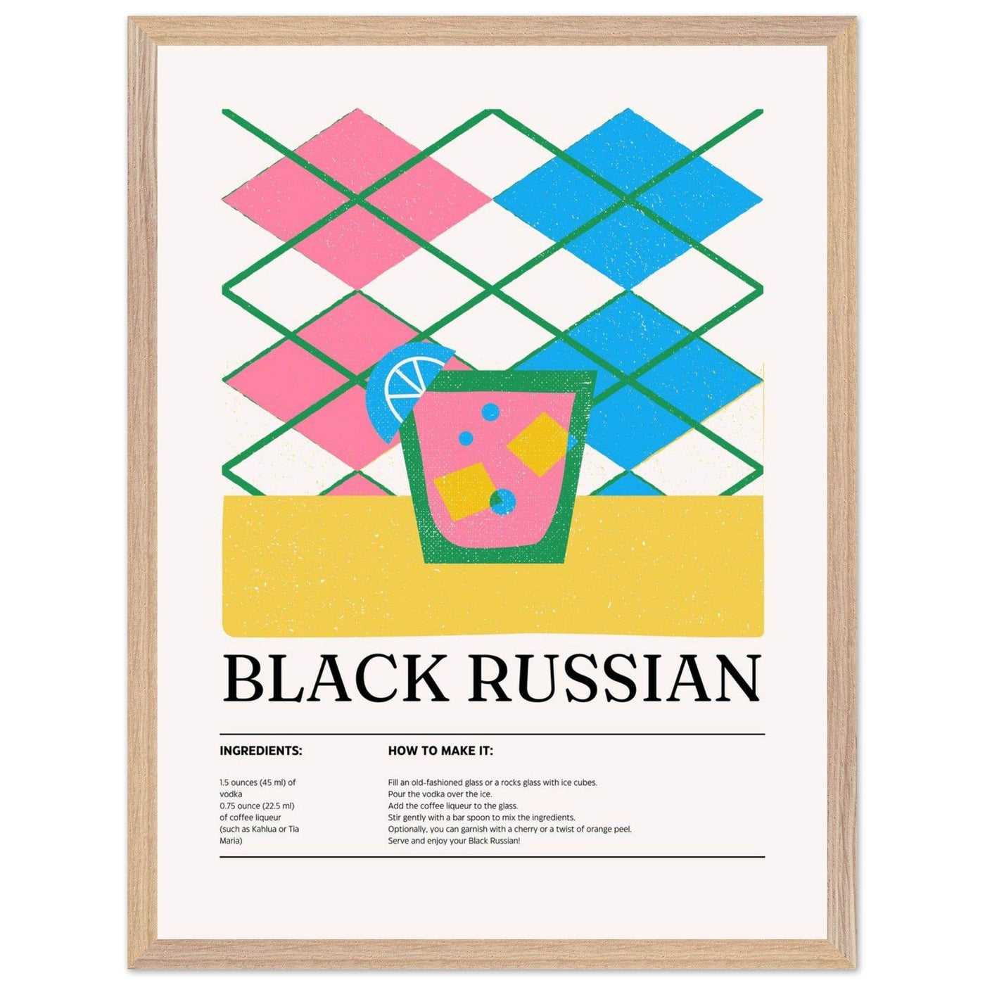 Black Russian Cocktail Recipe - Vibrantwalls