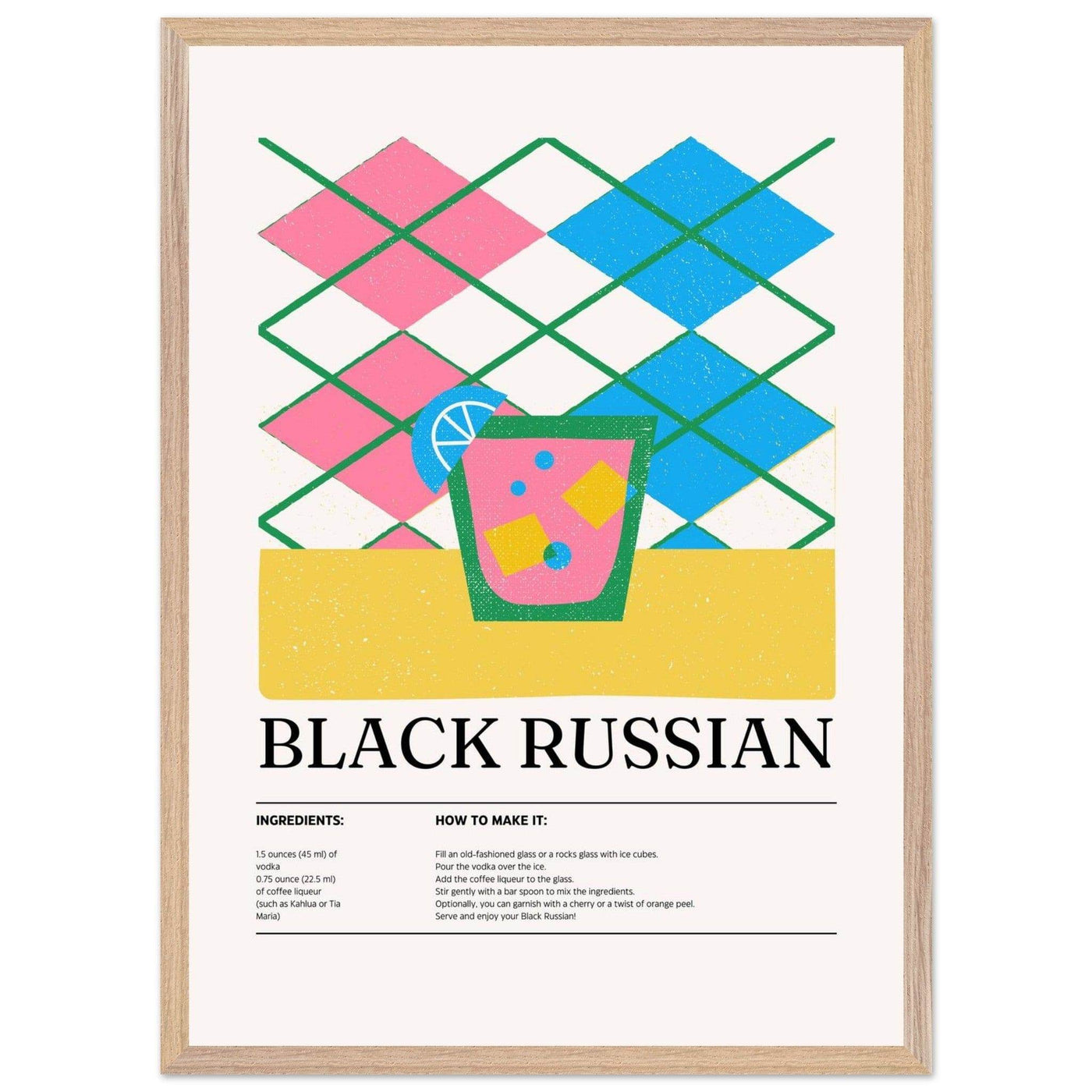 Black Russian Cocktail Recipe - Vibrantwalls