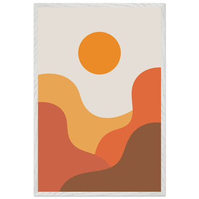 Abstract Desert Sunset Warm Earth Tones - Vibrantwalls
