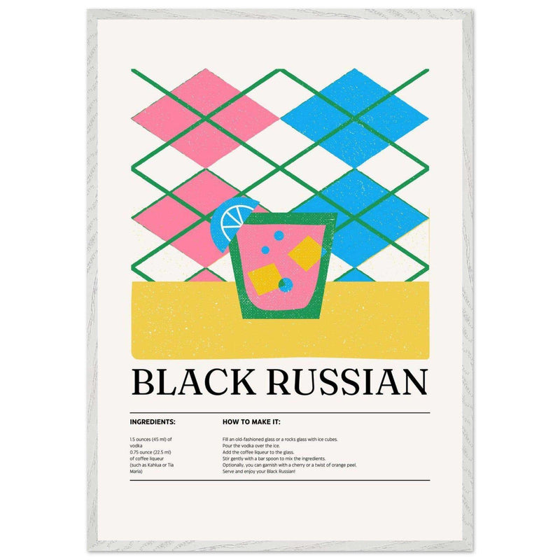 Black Russian Cocktail Wall Art - Vibrantwalls