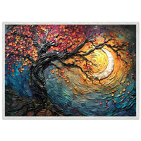 Impasto Style Autumn Tree of Life Poster - Vibrantwalls