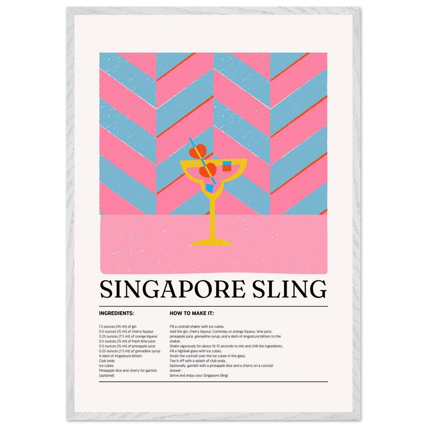 Singapore Sling Cocktail Recipe - Vibrantwalls