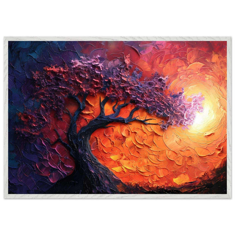 Sunset Hues Vibrant Tree of Life - Vibrantwalls
