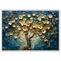Textured Tree of Life Impasto Blooms - Vibrantwalls