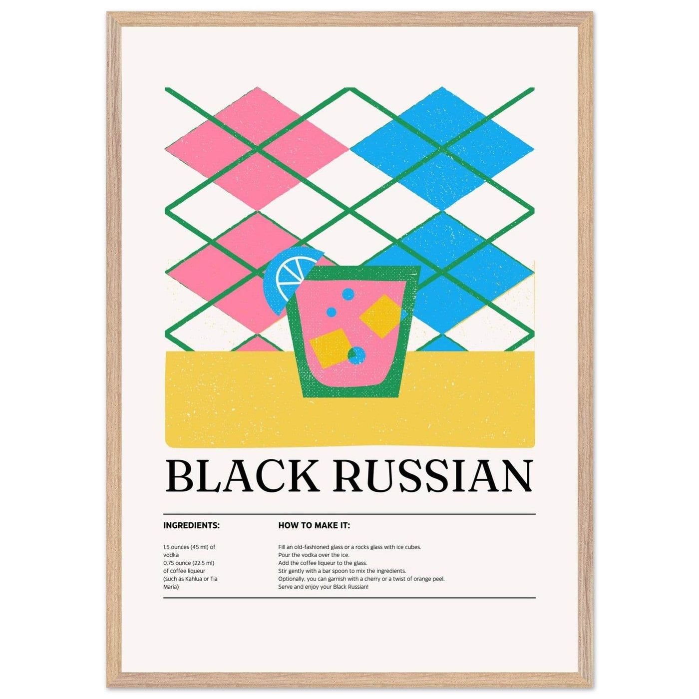 Black Russian Cocktail Recipe - Vibrantwalls