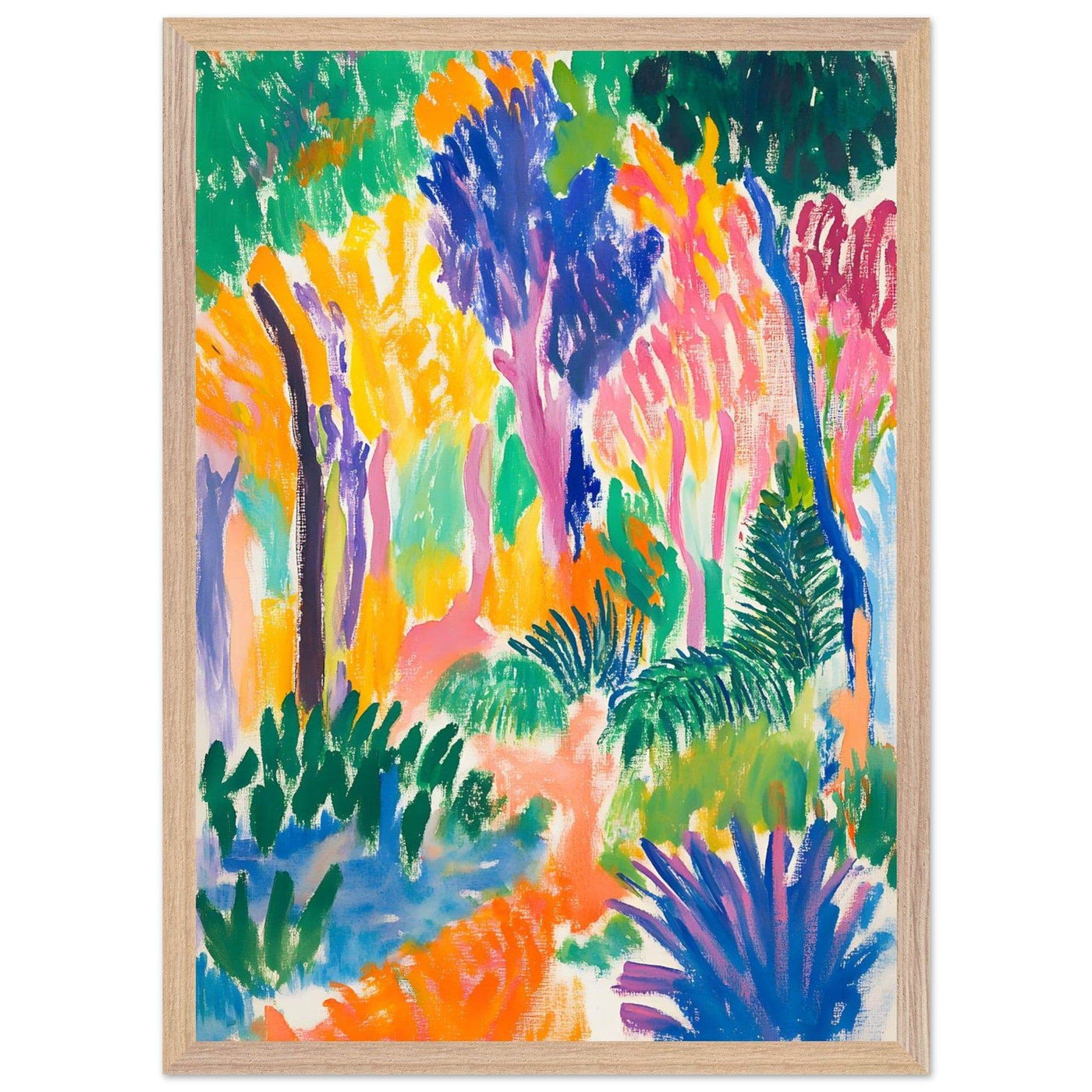 Abstract Foliage Art - Modern Wall Decor for Your Home - Vibrantwalls