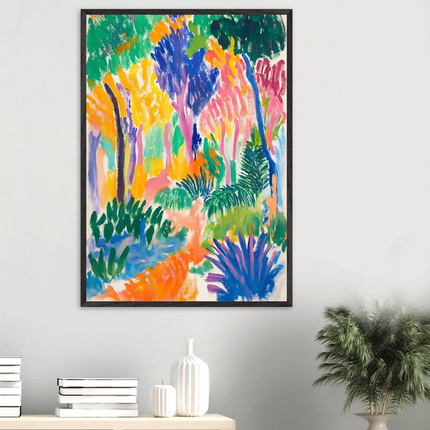 Abstract Foliage Art - Modern Wall Decor for Your Home - Vibrantwalls