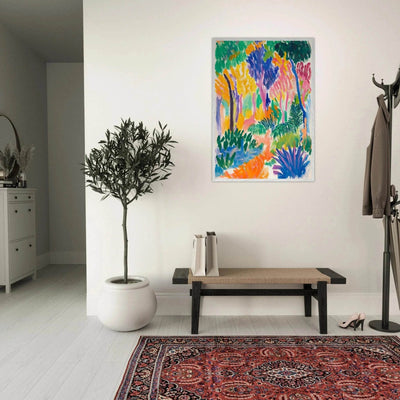 Abstract Foliage Art - Modern Wall Decor for Your Home - Vibrantwalls