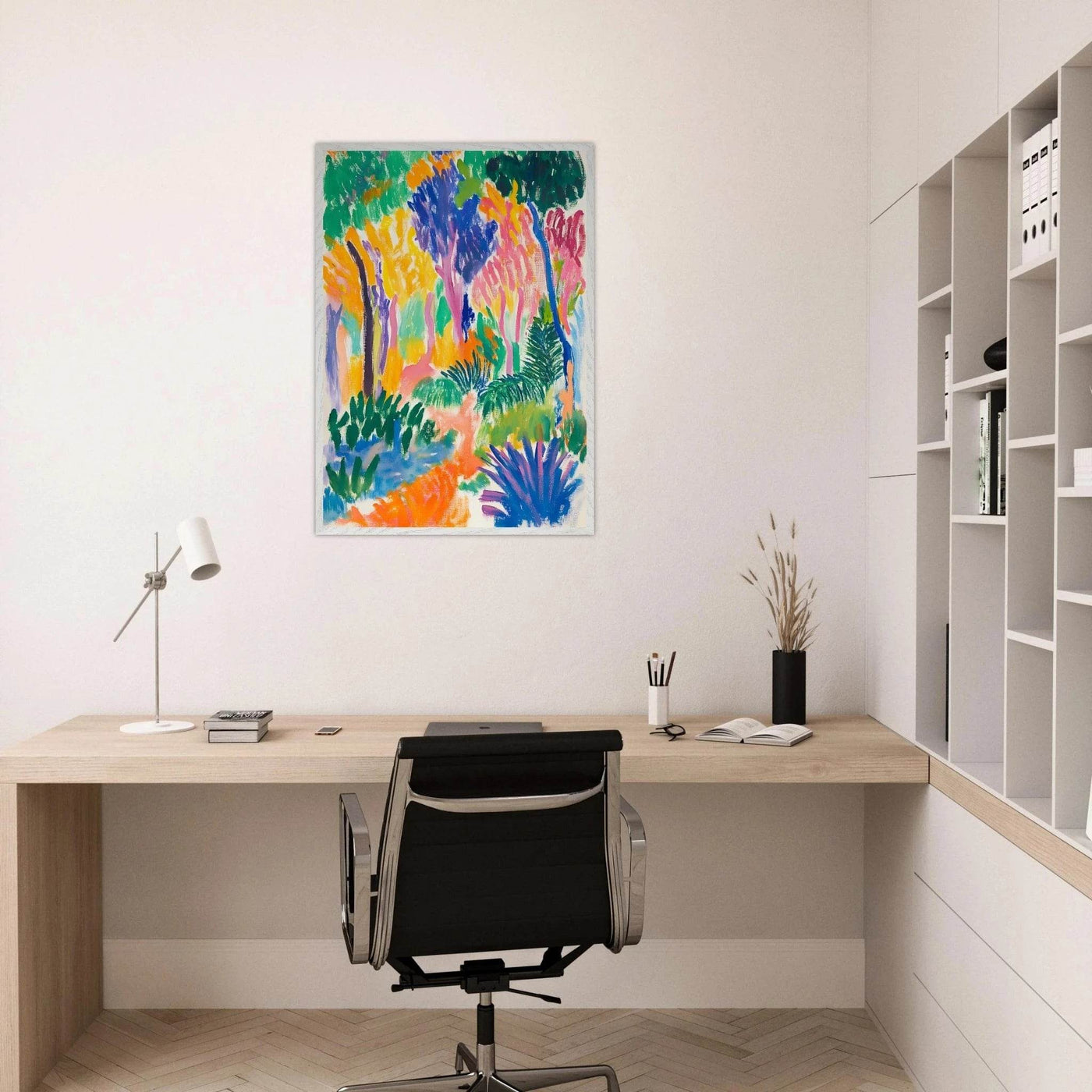Abstract Foliage Art - Modern Wall Decor for Your Home - Vibrantwalls