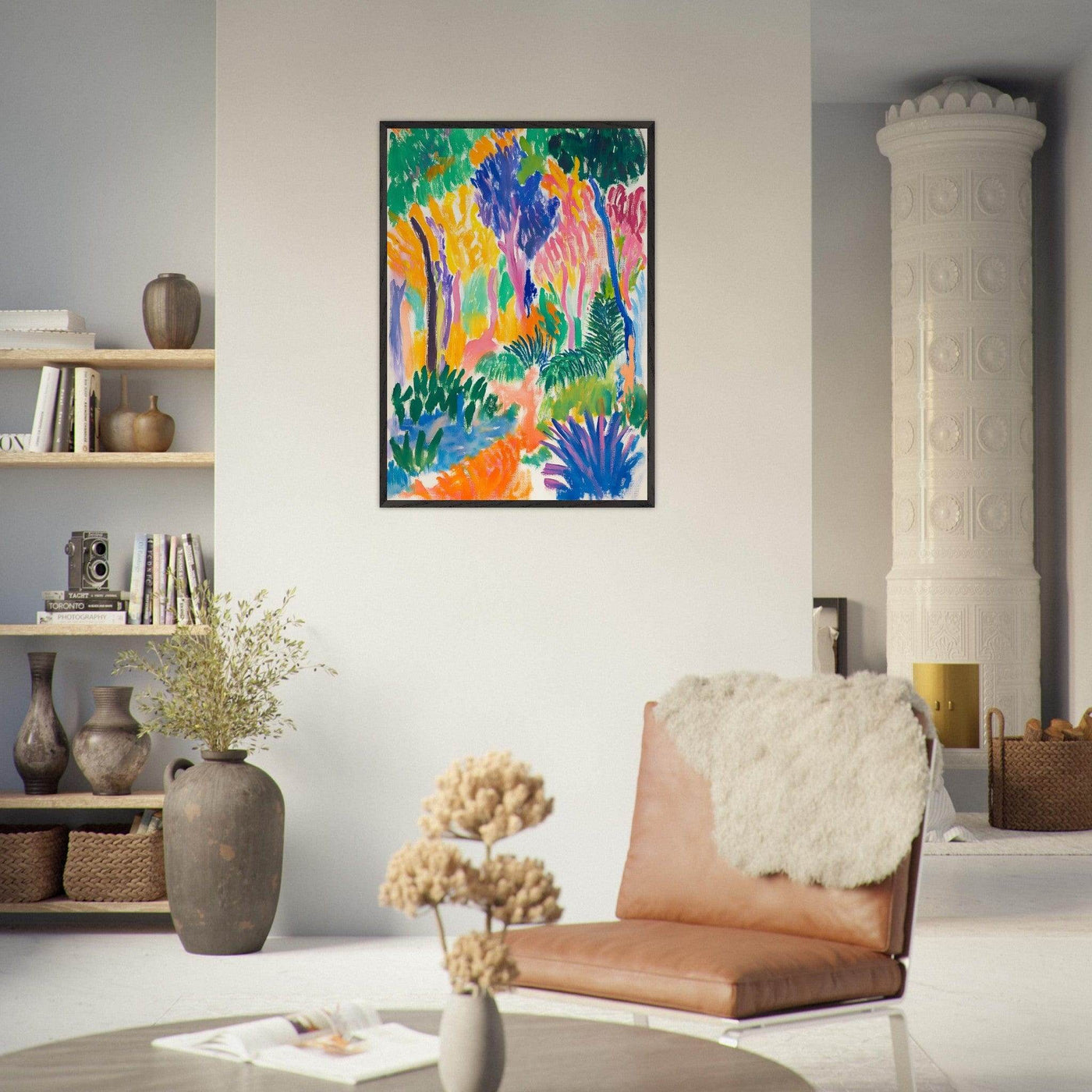 Abstract Foliage Art - Modern Wall Decor for Your Home - Vibrantwalls
