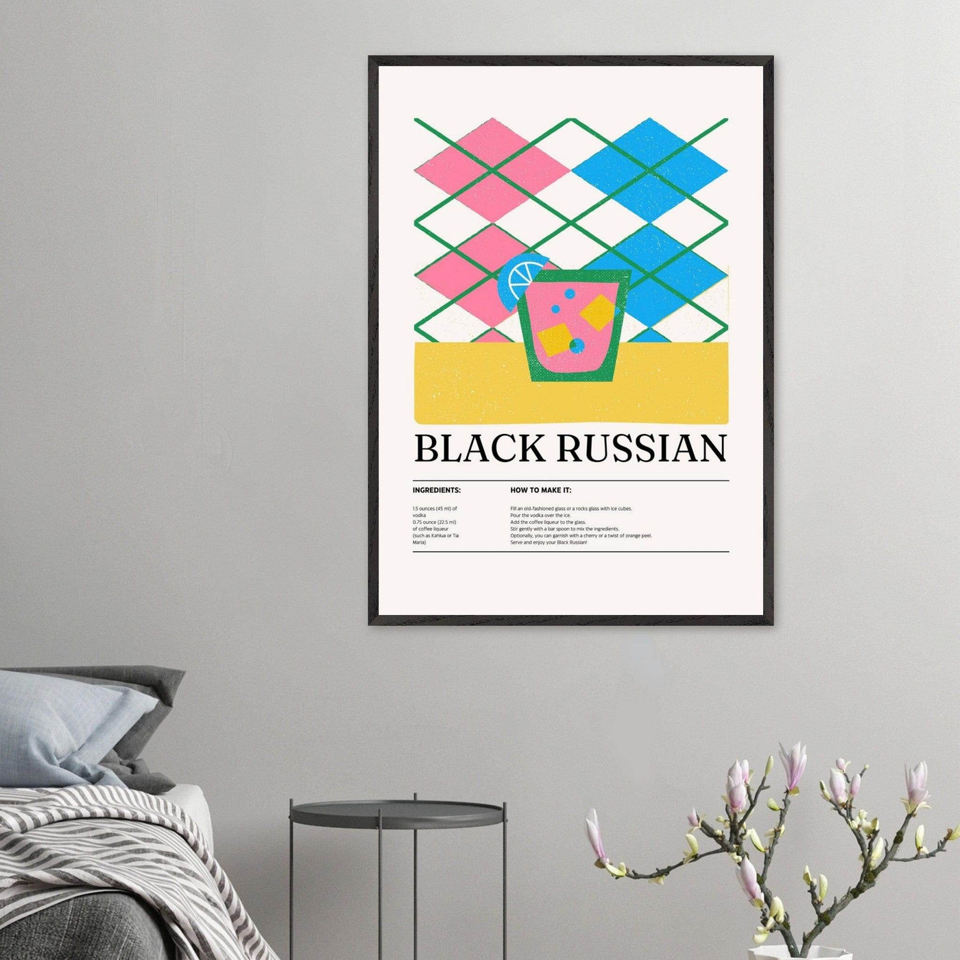 Black Russian Cocktail Recipe - Vibrantwalls