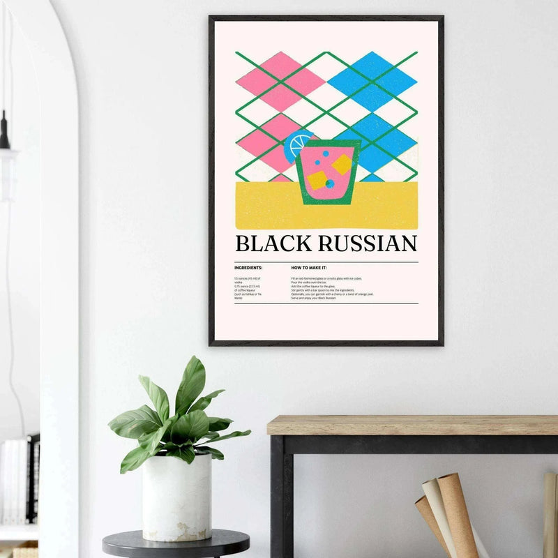 Black Russian Cocktail Wall Art - Vibrantwalls