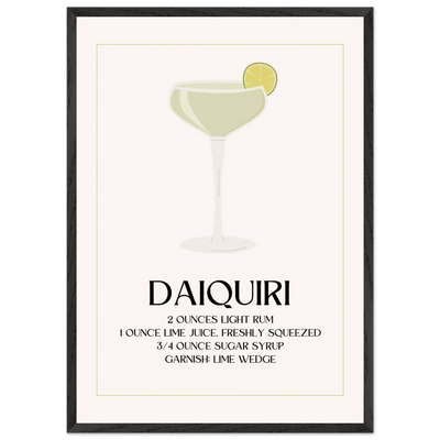 Classic Daiquiri Cocktail Recipe - Vibrantwalls