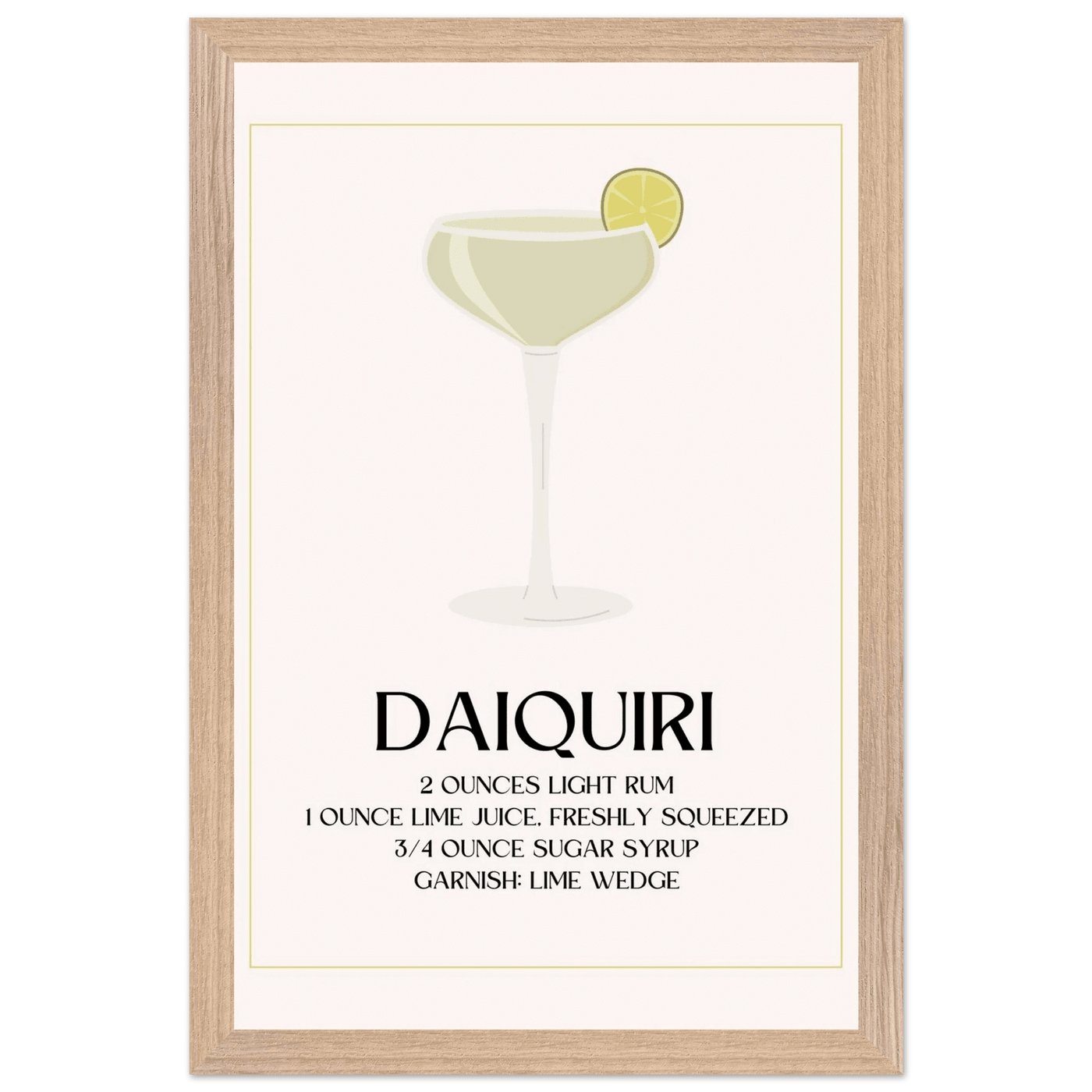 Classic Daiquiri Cocktail Recipe - Vibrantwalls