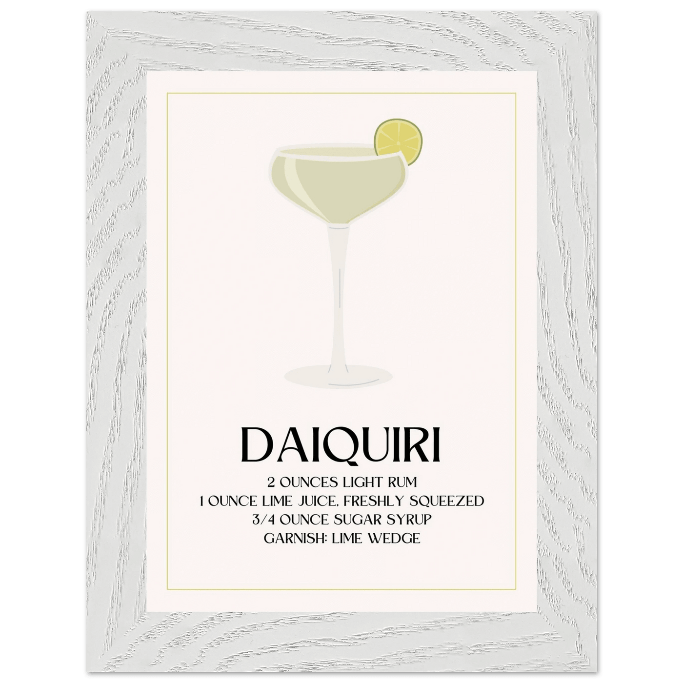 Classic Daiquiri Cocktail Recipe - Vibrantwalls